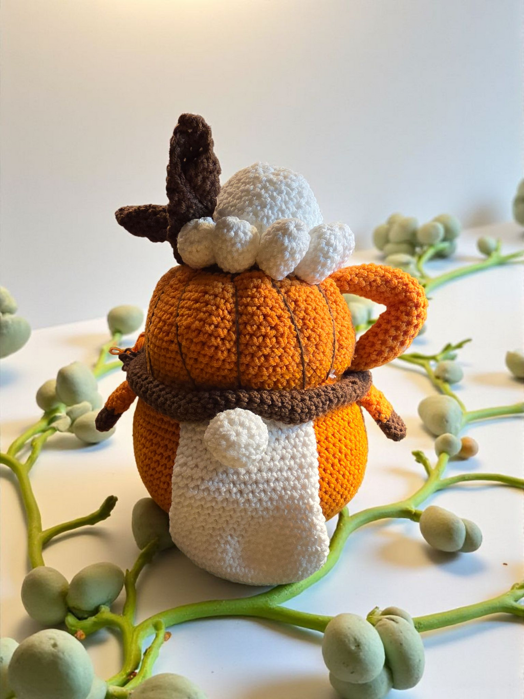 Gnome tasse potiron gourmande sur commande