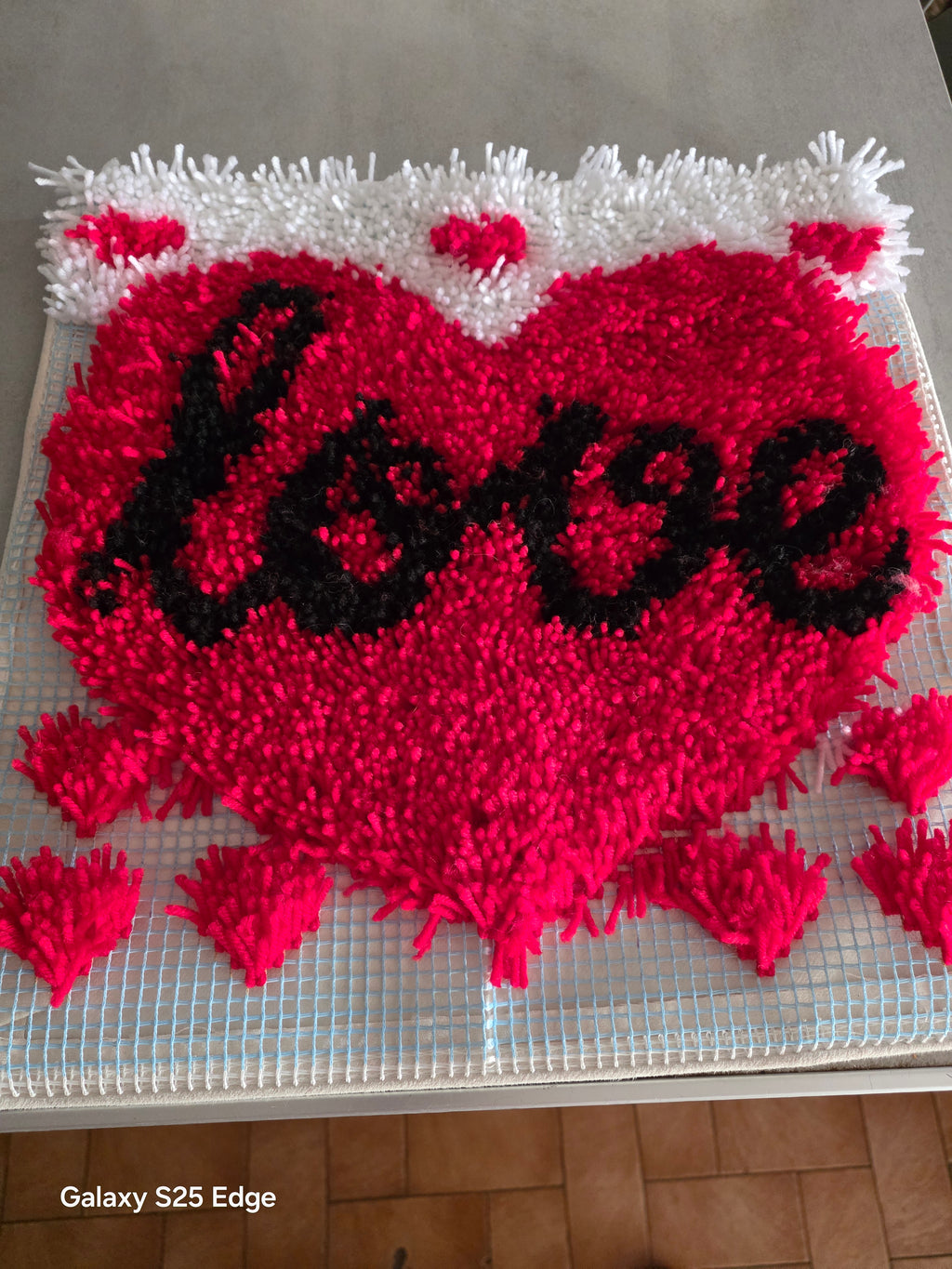 Housse de coussin love point noue collection Saint valentin avec son coussin