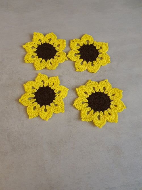 4 Sous verre Tournesol