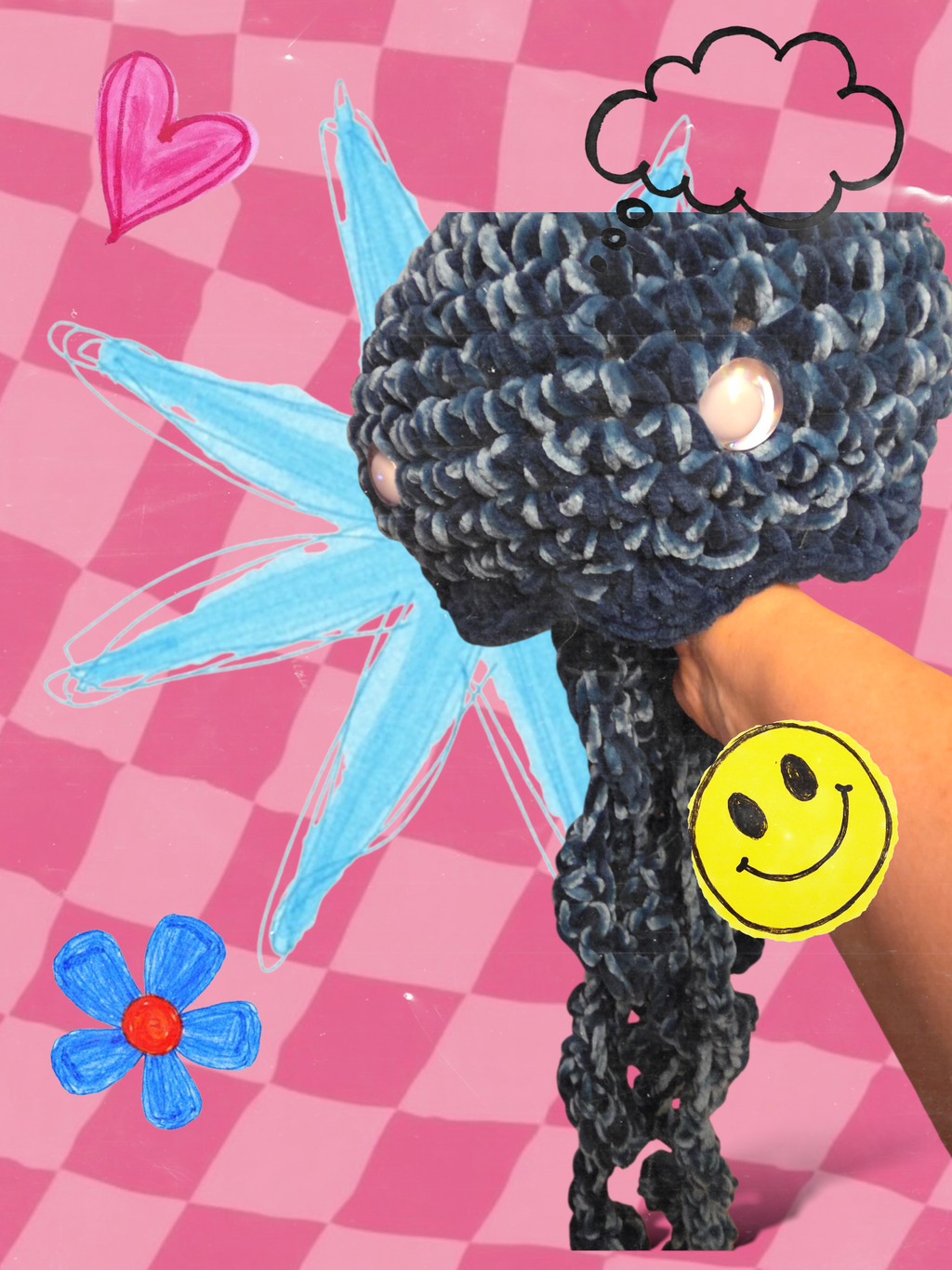 Pieuvre bi color sur commande