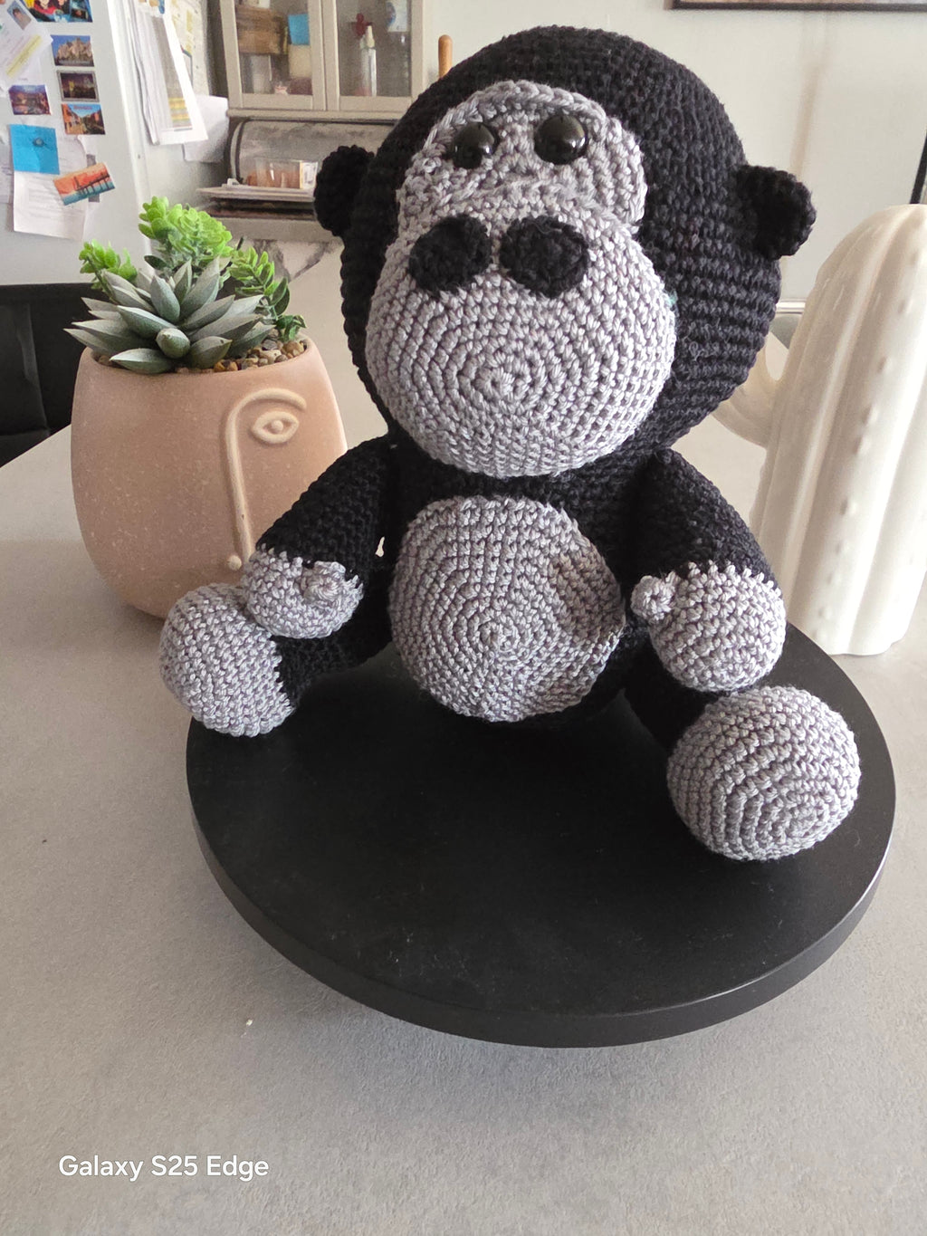 Bonzo le gorille en coton sur commande