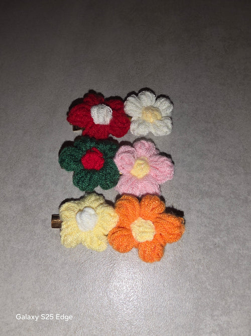 Barrettes fleurs