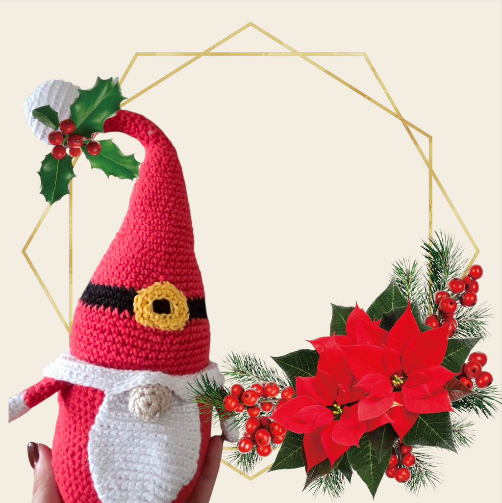 Gnome Père Noël en commande