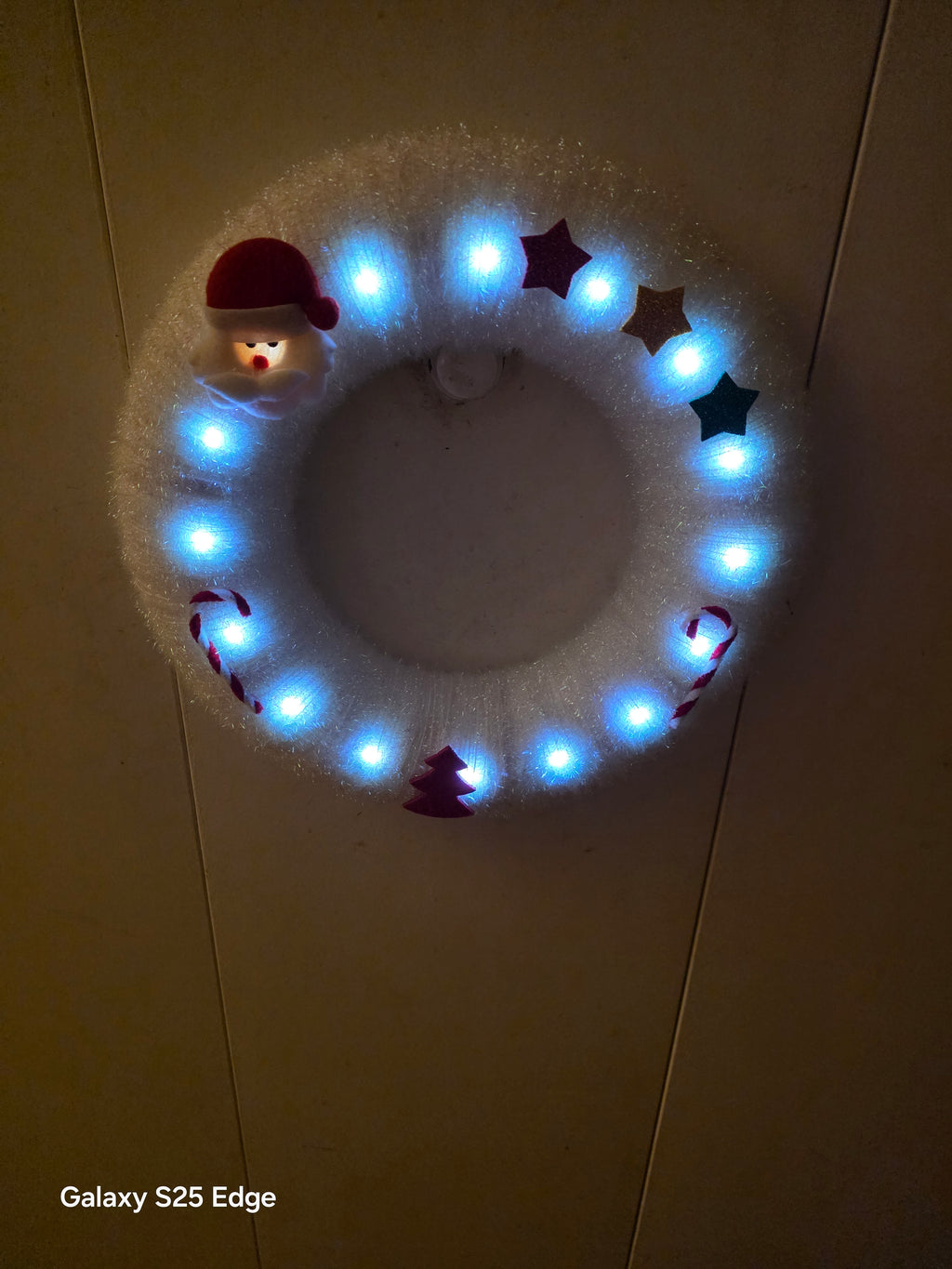 Couronne de noel lumineuses sur commande