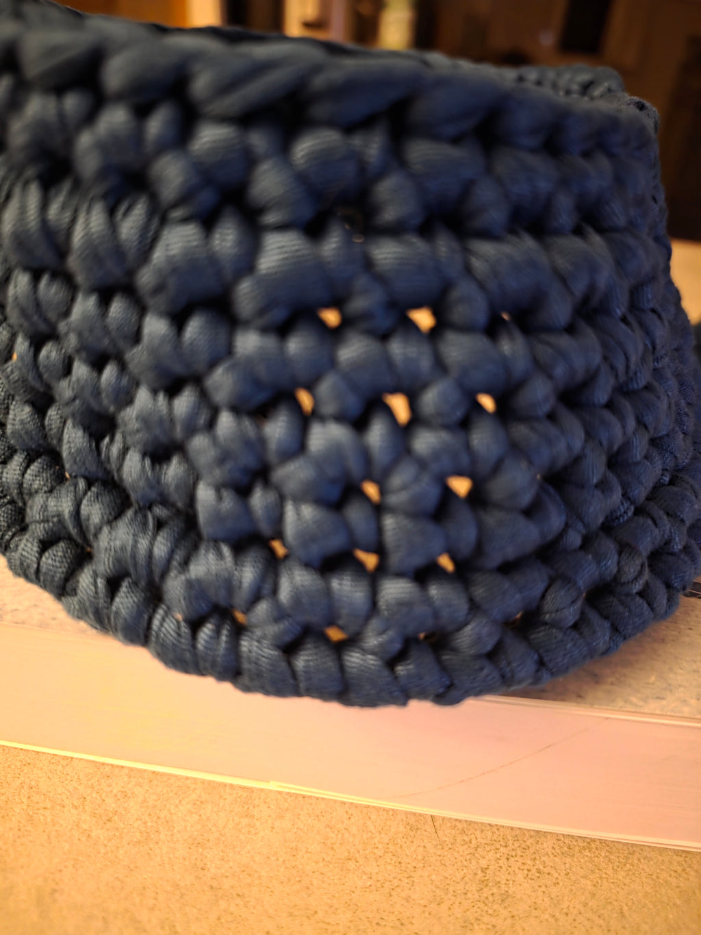 Lot de vide poche / panier de rangement bleu jeans